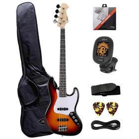 Artist AJB Sunburst Bass Guitar w/ Accessories